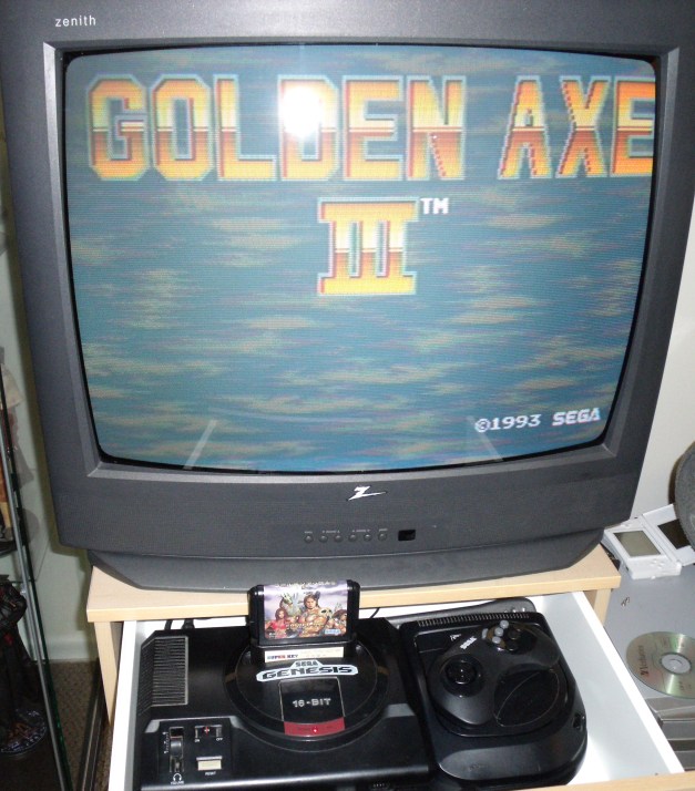 Golden Axe 3 and Super Key Screen