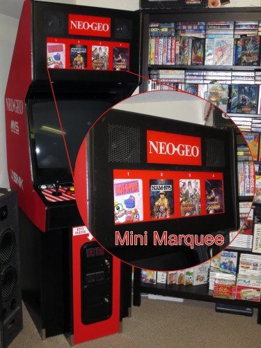 Four games ready to go. Bust-A-Move, NAM-1975, Metal Slug X and Samurai Shodown.